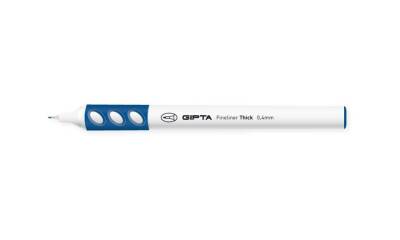 Gıpta Fineliner Thick 0.4 mm Yuvarlak Gövde Kalem KOYU MAVİ - 1