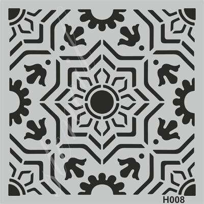 H008 Stencil Boyama Şablonu 25x25 cm. - 1