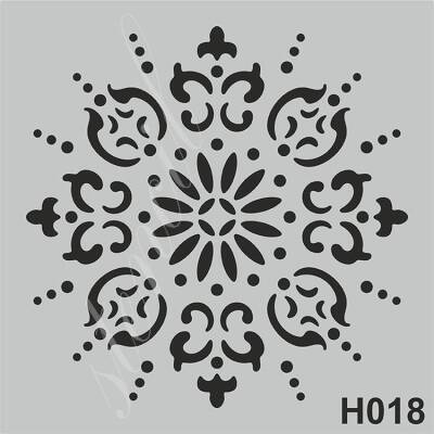 H018 Stencil Boyama Şablonu 25x25 cm. - 1