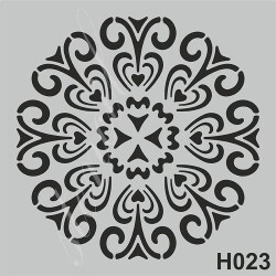 H023 Stencil Boyama Şablonu 25x25 cm. - 1