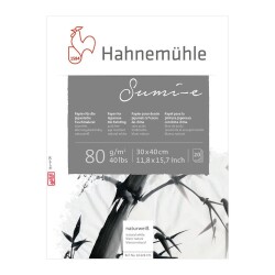 Hahnemühle Sumi-e Japon Kağıdı Blok 30x40 cm. 80 gr. 20 yp. - 1