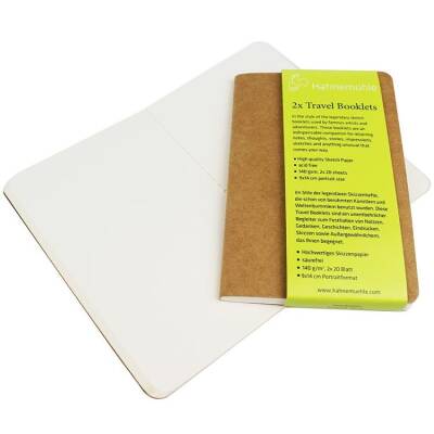 Hahnemühle Travel Booklets 2'li Defter 140 gr. 9x14 cm. - 1