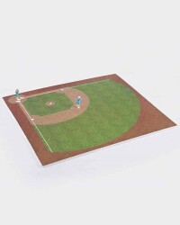 İnsan Figürleri ve Beyzbol Oyun Alanı 1/75 2 Adet - Eshel