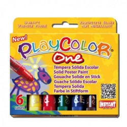 Instant Playcolor One Basic Solid Poster Paint (Jel Guaj Boya) 6 Renk - 1