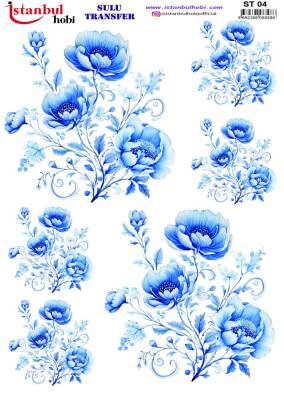 İstanbul Hobi Sulu Transfer 25x35 cm ST 04 - 1