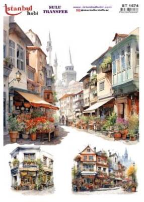 İstanbul Hobi Sulu Transfer 25x35 cm ST 1574 - 1