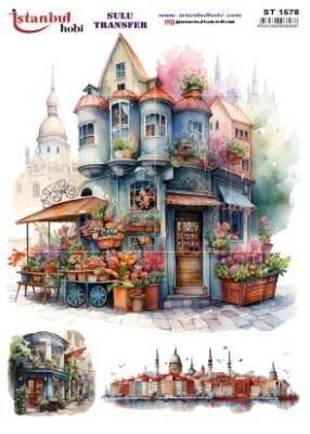 İstanbul Hobi Sulu Transfer 25x35 cm ST 1578 - 1