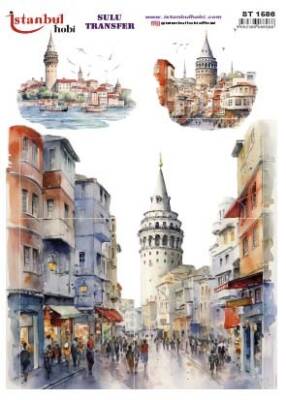 İstanbul Hobi Sulu Transfer 25x35 cm ST 1586 - 1
