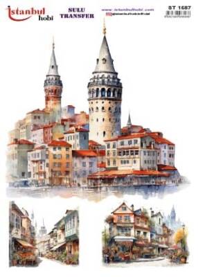 İstanbul Hobi Sulu Transfer 25x35 cm ST 1587 - 1