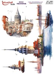 İstanbul Hobi Sulu Transfer 25x35 cm ST 1591 - 1