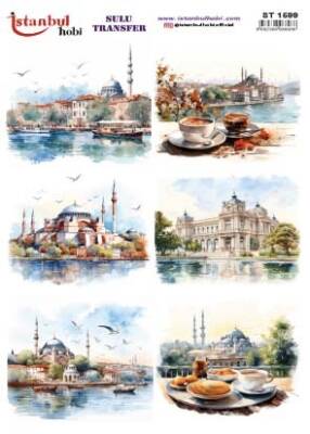 İstanbul Hobi Sulu Transfer 25x35 cm ST 1599 - 1
