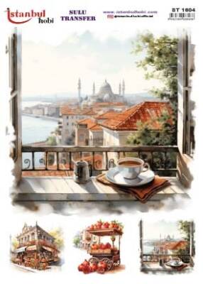 İstanbul Hobi Sulu Transfer 25x35 cm ST 1604 - 1