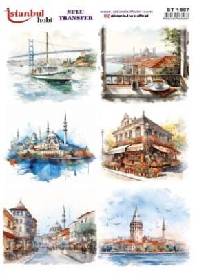 İstanbul Hobi Sulu Transfer 25x35 cm ST 1607 - 1
