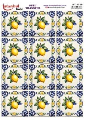 İstanbul Hobi Sulu Transfer 25x35 cm ST 1729 - 1