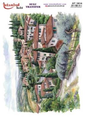 İstanbul Hobi Sulu Transfer 25x35 cm ST 1814 - 1