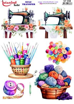 İstanbul Hobi Sulu Transfer 25x35 cm ST 58 - 1