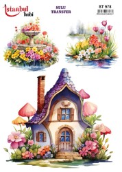 İstanbul Hobi Sulu Transfer 25x35 cm ST 978 - 1