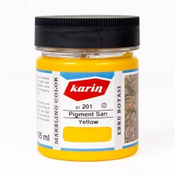 Karin Geleneksel Ebru Boyası 201 PİGMENT SARI 105 ml - 1