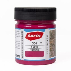 Karin Geleneksel Ebru Boyası 304 FUŞYA 105 ml - 1