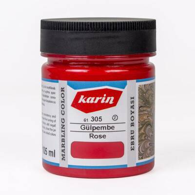 Karin Geleneksel Ebru Boyası 305 GÜLPEMBE 105 ml - 1