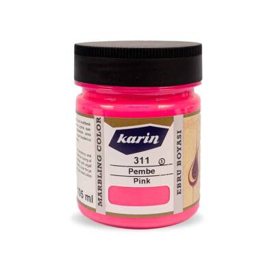 Karin Geleneksel Ebru Boyası 311 Pembe 105 ml - 1