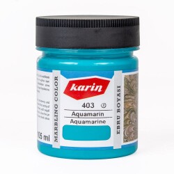 Karin Geleneksel Ebru Boyası 403 AQUAMARIN 105 ml - 1