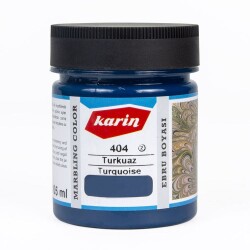 Karin Geleneksel Ebru Boyası 404 TURKUAZ 105 ml - 1