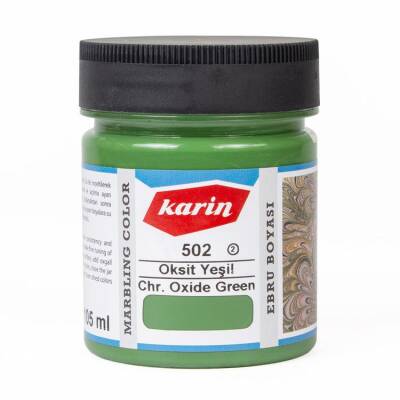 Karin Geleneksel Ebru Boyası 502 OKSİT YEŞİL 105 ml - 1