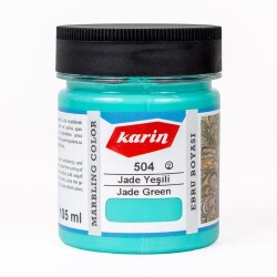 Karin Geleneksel Ebru Boyası 504 JADE YEŞİLİ 105 ml - 1