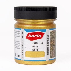 Karin Geleneksel Ebru Boyası 806 ALTIN 105 ml - 1