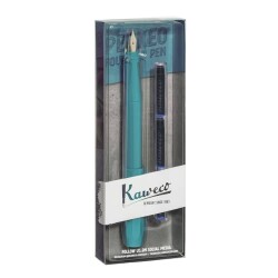 Kaweco Parkeo Dolma Kalem Set Krem/Turkuaz F Uç 10002253 - Kaweco