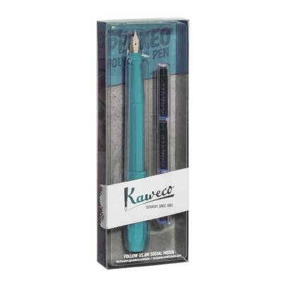 Kaweco Parkeo Dolma Kalem Set Krem/Turkuaz F Uç 10002253 - 1