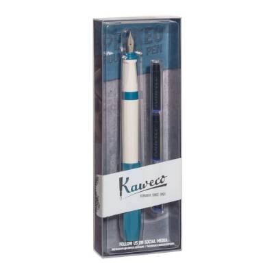 Kaweco Parkeo Dolma Kalem Set Krem/Turkuaz M Uç 10002252 - 1