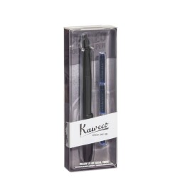 Kaweco Parkeo Dolma Kalem Set Mat Siyah F Uç 10002250 - 1