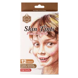 Keep Smiling Skin Tints Pastel Kalem Seti 12'li Ten Renkleri - 1