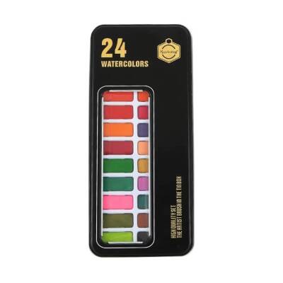 Keep Smiling Tablet Sulu Boya Metal Kutu 24 Renk B7129-24 - 1