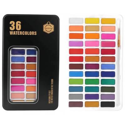 Keep Smiling Tablet Sulu Boya Metal Kutu 36 Renk B7129-36 - 1