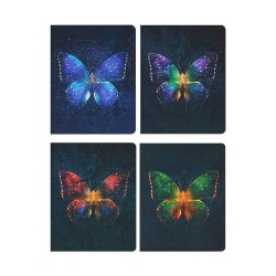 Keskin Color Bind-Note Butterfly Defter 13x16 cm 80 yp Çizgili - 1