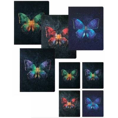 Keskin Color Bind-Note Butterfly Defter 20x25 cm 80 yp Çizgili - 1