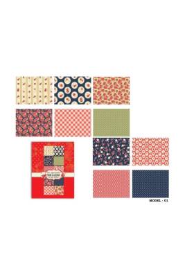 Keskin Color Çift Taraflı Hobi Kartonu 25x35 cm 10 Tabaka Çiçek-2 - 1