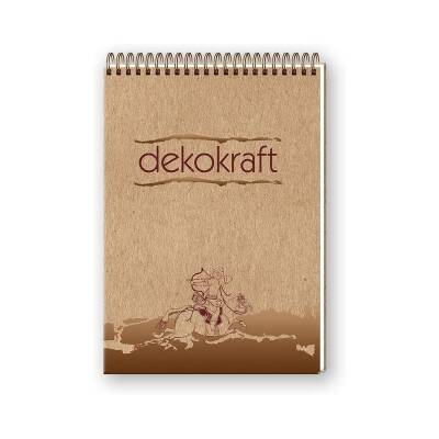 Keskin Color Dekokraft Bloknot 70 gr. Ivory 100 yp. Kareli A5 - 1