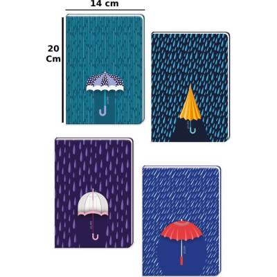 Keskin Color Lluvia Sert Kapak Noktalı Defter 14x20 cm 80 yp - 1