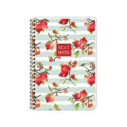 Keskin Color Neat Notes 17x24 Spiralli Defter 100 yp Çizgili Fruit Garden Garnet - 1