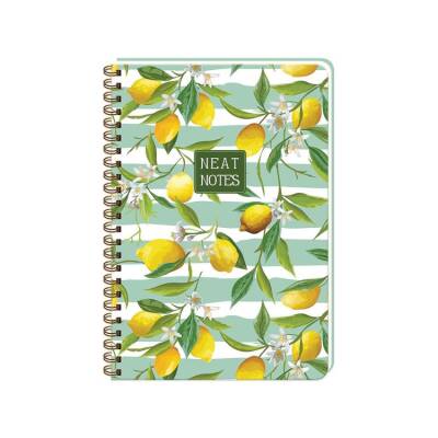 Keskin Color Neat Notes 17x24 Spiralli Defter 100 yp Çizgili Fruit Garden Lemon - 1