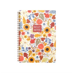 Keskin Color Neat Notes 17x24 Spiralli Defter 100 yp Çizgili Spring Time Lily - 1