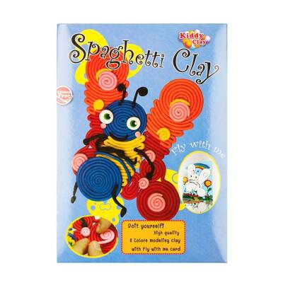 Kiddy Clay Spaghetti Hamur 8 Renk 100 Gram Kelebek - 1