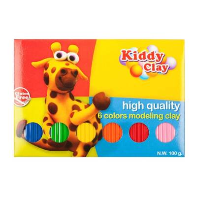 Kiddy Clay Tabaka Model Hamur 6 Renk 100 Gram - 1