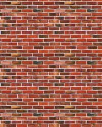 Kırmızı Tuğla Desenli Karton Duvar 1/50 3 Adet - Eshel