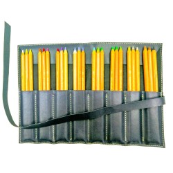 Koh-i Noor Gioconda Soft Pastel Kalem 24 Renk Deri Çantalı Set - 1
