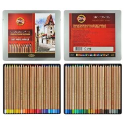 Koh-i Noor Gioconda Soft Pastel Kalem 48 Renk Metal Kutu - 1